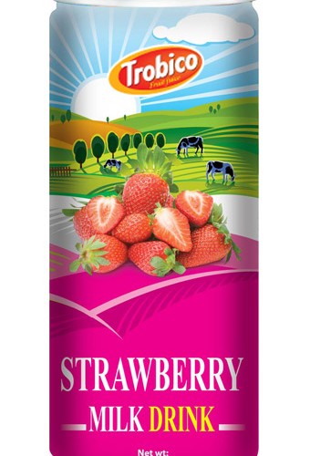 Strawberry milk alu can 250ml